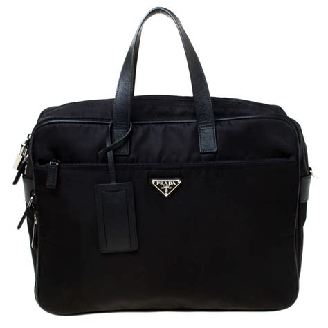 nylon laptop bag prada|prada padded nylon shoulder bag.